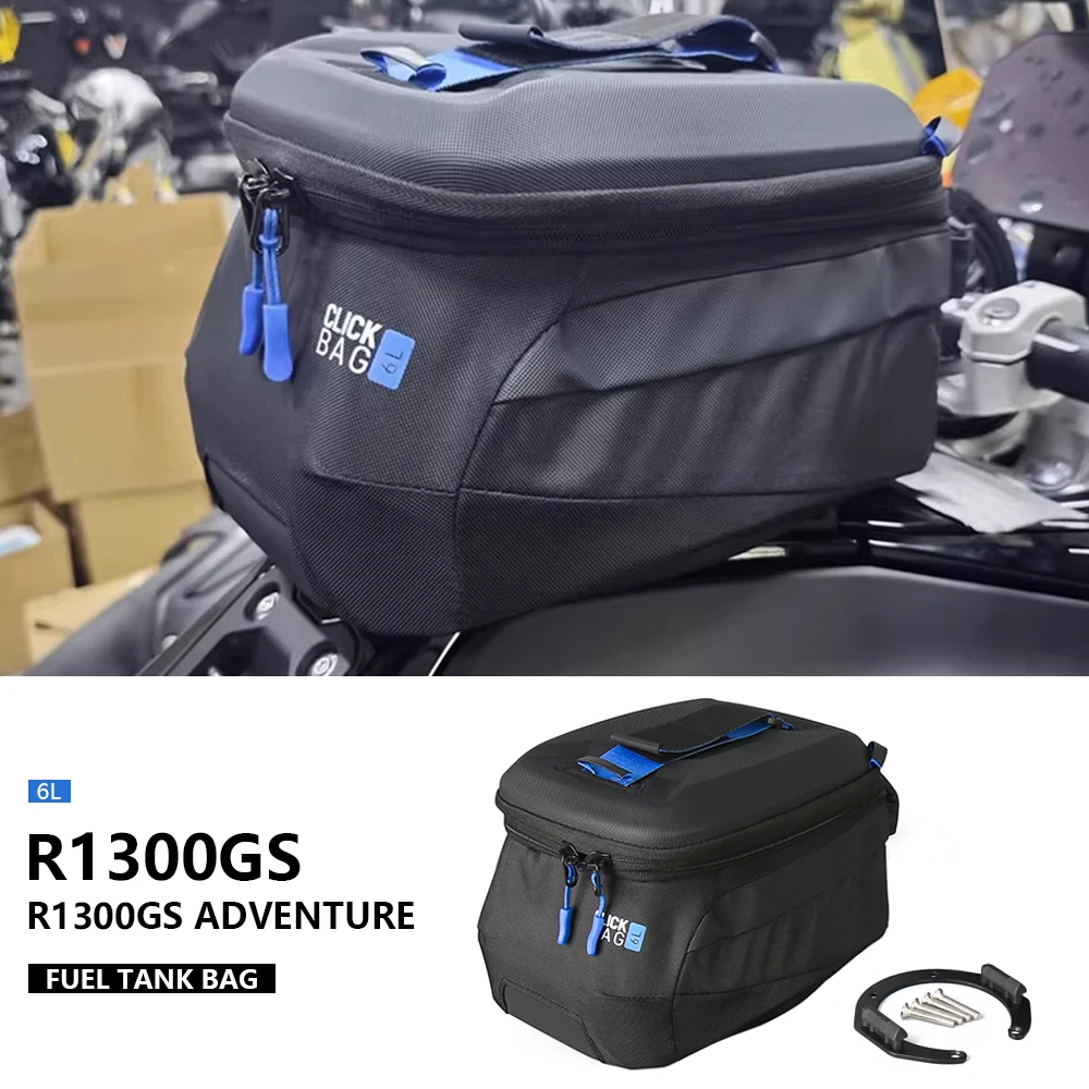 

Motorcycle Waterproof Fuel Tank Bag Logo 6L Tool Backpack Portable For BMW R1300GS Adventure GS1300 R 1300 GS ADV 2023 2024 2025