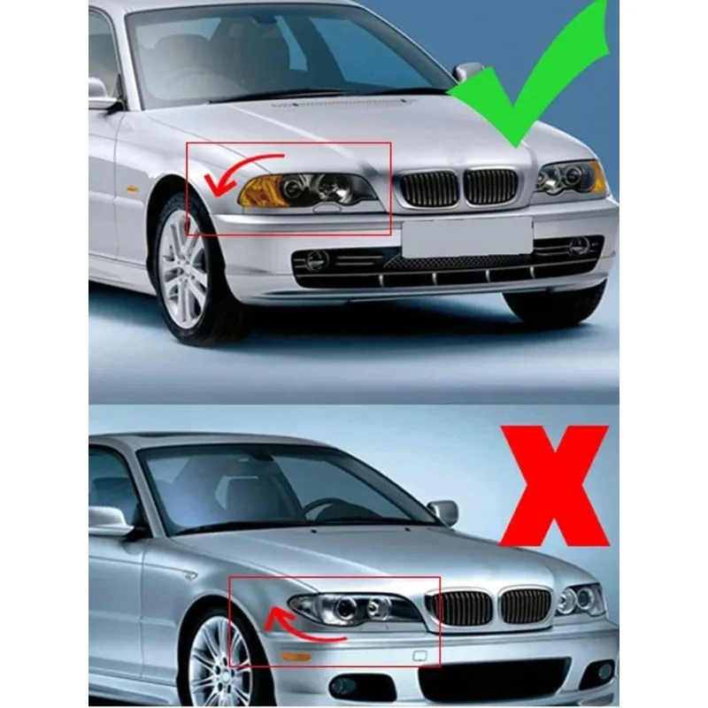 For BMW 3 Series Front Grille 1998-2003 Coupe Cabriolet Pre-Facelift M3 2000-2007 Single Double Style E46 Car Grille Accessories - view 3
