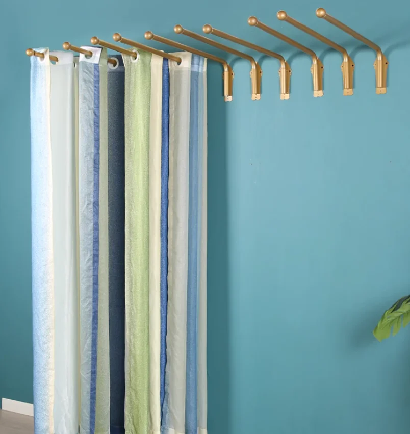 Curtain store display rack, movable hanging sample swing rod hanging card curtain rack, fabric piece small sample display rack