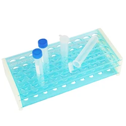 50 Holes Plastic Test Tube Rack for Diameter 18mm Test Tube Three Deck Removable Centrifuge Tube Bracket Laboratory Supplies