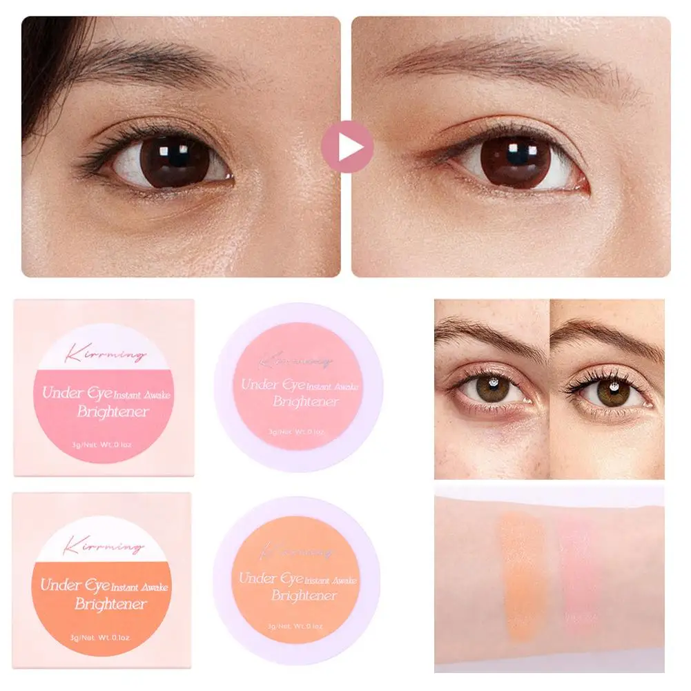 2 色輪郭コンシーラーパレットブラシ保湿スポットカバレッジにきびメイクアップコンシーラーサークルフルダーククリーム Cosm U3T6