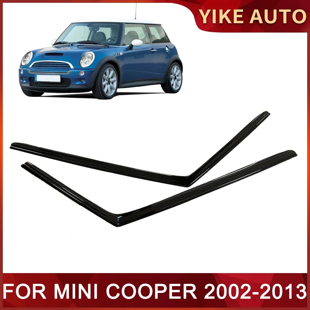 Window Visor for MINI COOPER 2002-2013 Weathershied Door Visor Wind Sun Rain Guards Side Window Wind Deflectors