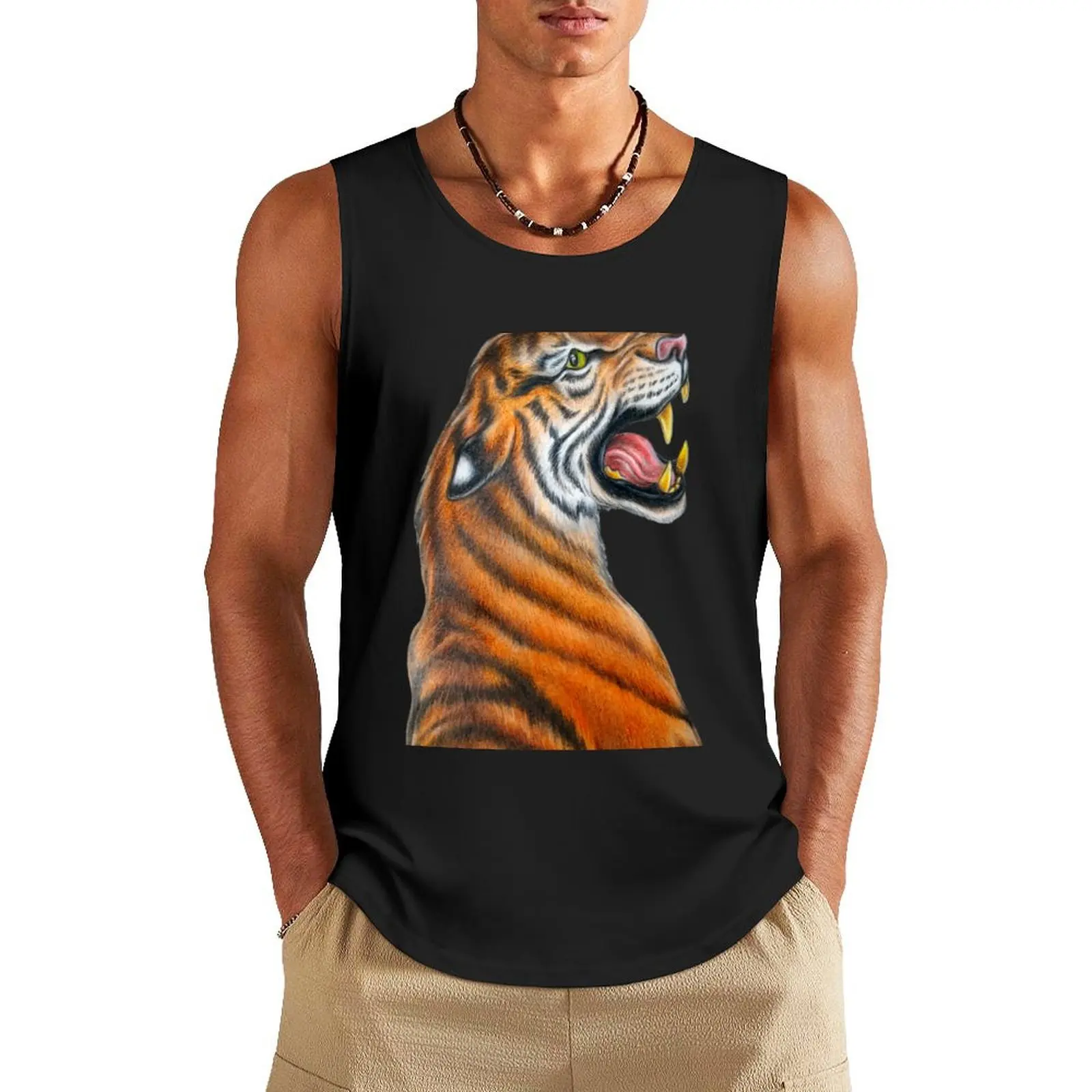 

Roaring Tiger Tank Top basketball t shirts