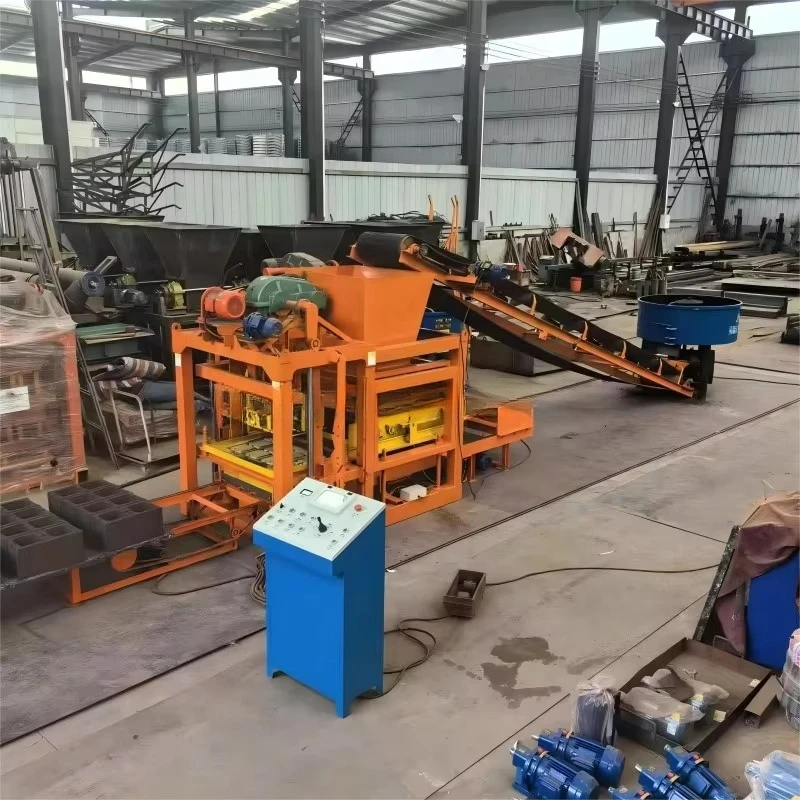 Fully Automatic Concrete Block Production Line Includes Mixer Conveyor And Stacker For Complete Brick Factory Setup