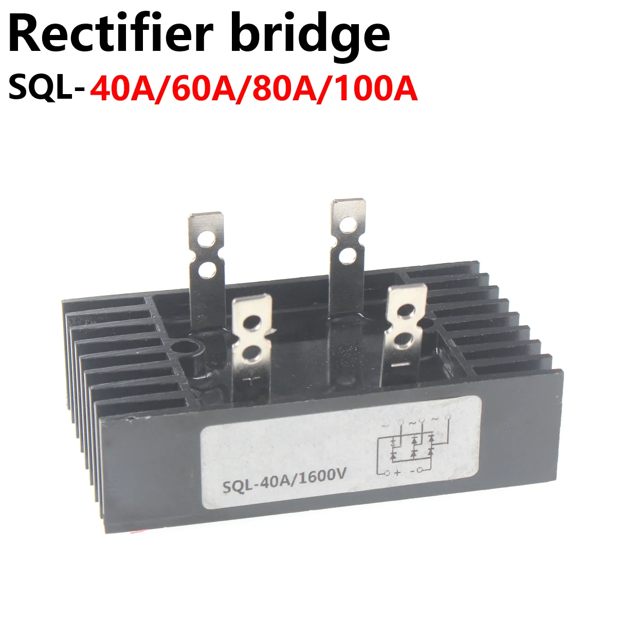 

SQL5010 1600V high current three phase rectifier bridge 40A 60A 80A 100A fast recovery diode rectifier laser diode module