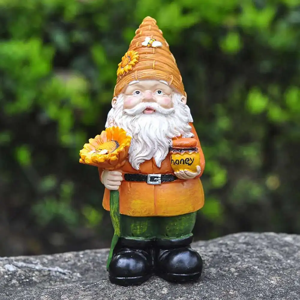 

Bee Festival Gifts Sunflower Dwarf Ornaments Garden Resin Crafts Statues Ornaments