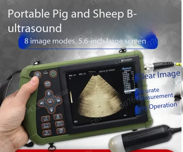 Vet Pregnancy Ultra Machine with 3.5MHz Convex Probe for Pig Sheep Goat Dogs Animals Portable Veterinary Ultrasound Scanner