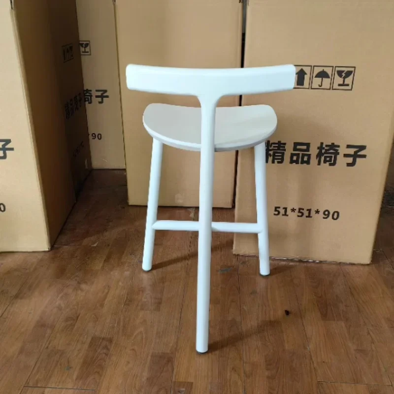 Solid Wood Bar Chairs for Home Bar Chair Nordic Designer Leisure High Stools Modern Minimalist Household Bar Chair Furniture