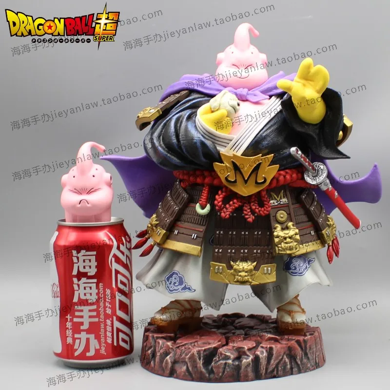 27cm Dragon Ball Figures Lk Buu Figurine With 2 Heads Fat Majin Buu Samurai Figure Gk Statue Model Toys Pvc Collectible Dolls