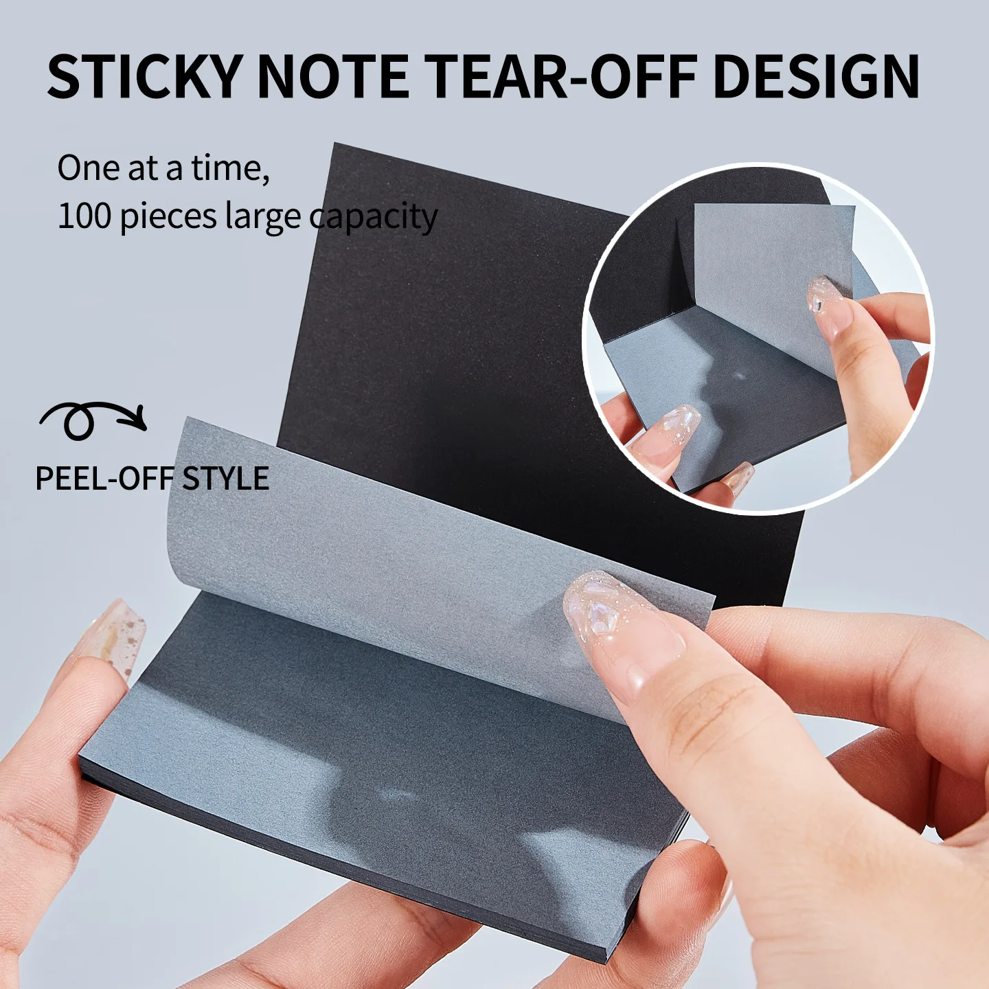 GECOMO Oil Absorbing Sheets for Face Soft Lightweight Blotting Paper Charcoal Oil Control Portable Tear Off Design 100 Sheets