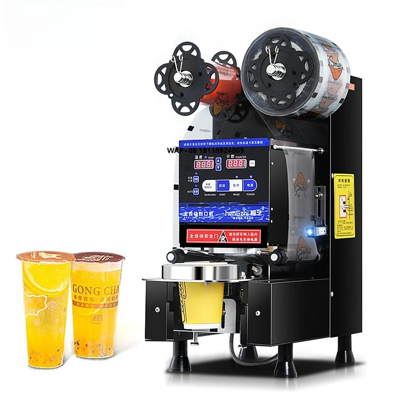Automatic Intelligent Control Sealing Machine for  Milk Tea Plastic or Paper Cup