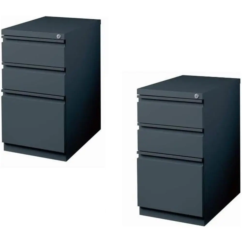 

Комплект из 2 мобильных шкафов цвета угольного угля