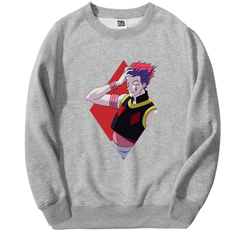 Hunter X Hunter Hoodies Men Women Anime Killua Zoldyck Hisoka Graphic Sweatshirt Loose Round Neck Casual Hoody Fashion Pullover