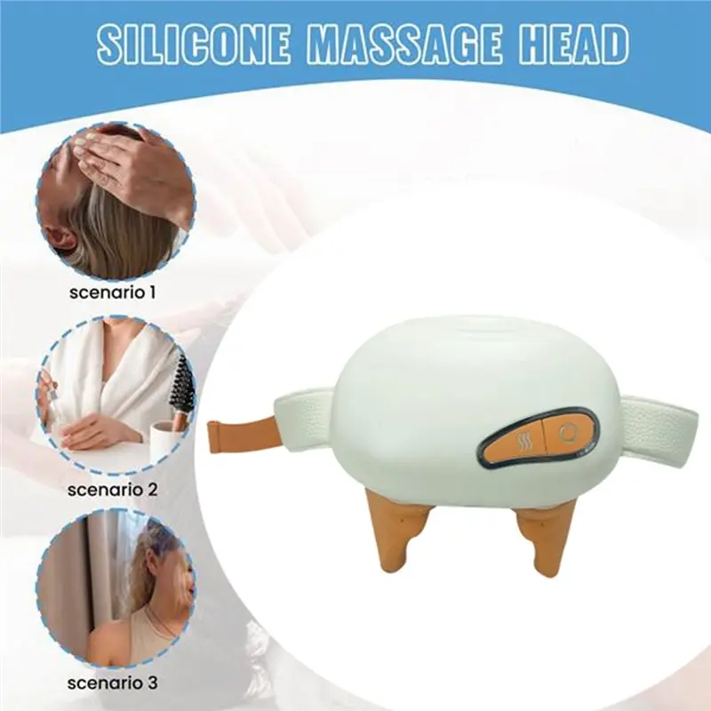 Elektrisches Knetmassagekissen mit Wärme für Nacken, Schulter, zur Linderung von Nacken, Taille, Beinen und Körper