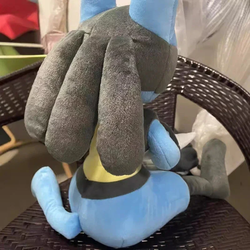 30cm Lucario duże pluszowe zabawki Pokemon Anime lalka śliczna ozdoba kolekcja Pokémon wypchana poduszka pluszowa prezent dla dzieci