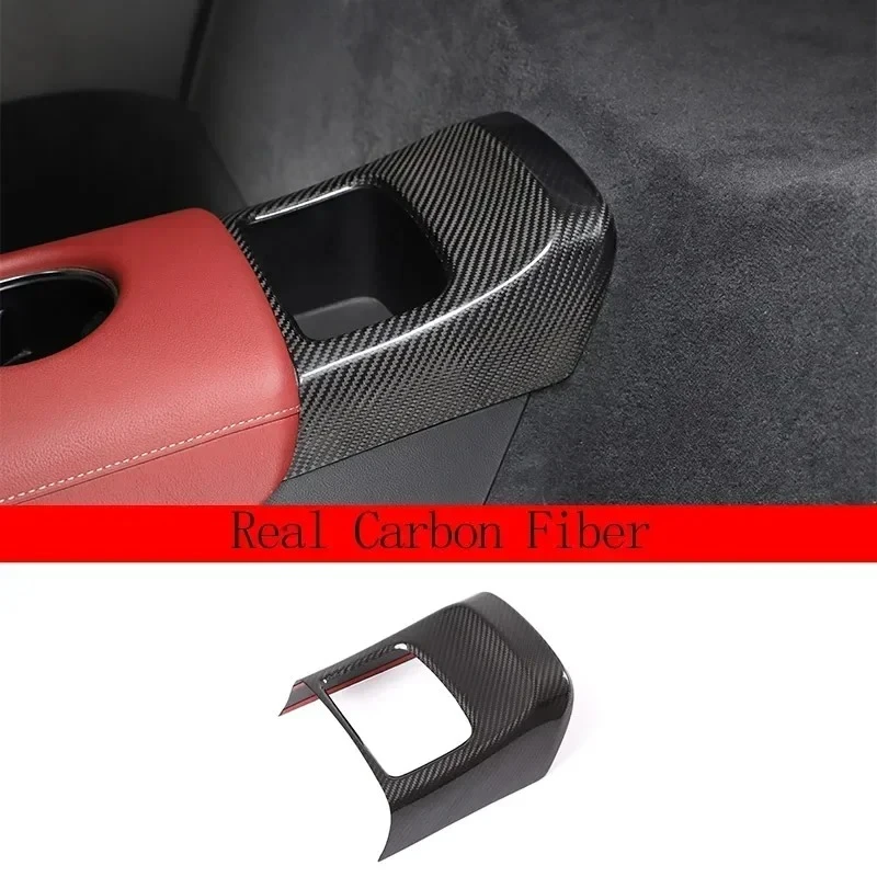 

For Toyota GR Supra MK5 A90 A91 Real Dry Carbon Fiber 2019-2022 Styling Rear Storage Compartment Cover Trim Sticker Accessories