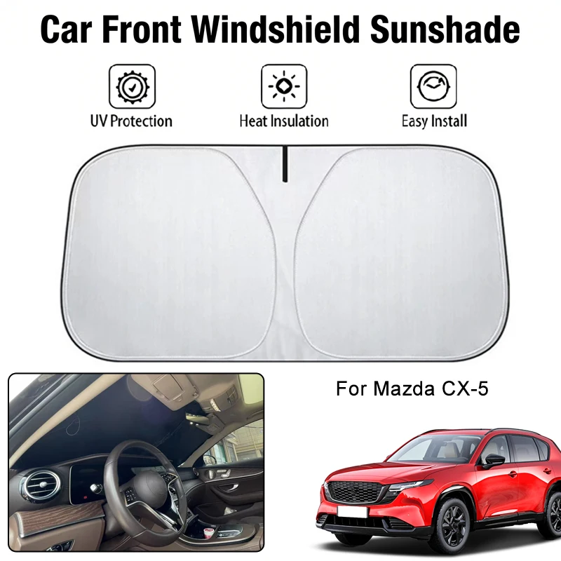 

Foldable Car Windshield Sun Shade UV Block Heat Insulation For Mazda CX-5 Interior Protection Accessories