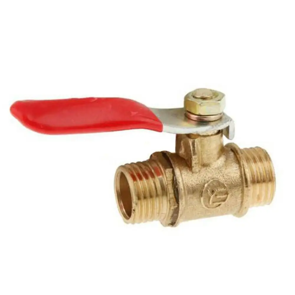 

With Handle Air Compressor Full Port Hose Connector Switch Pipe Male to Male Thread Pipe Fittings Ball Valve