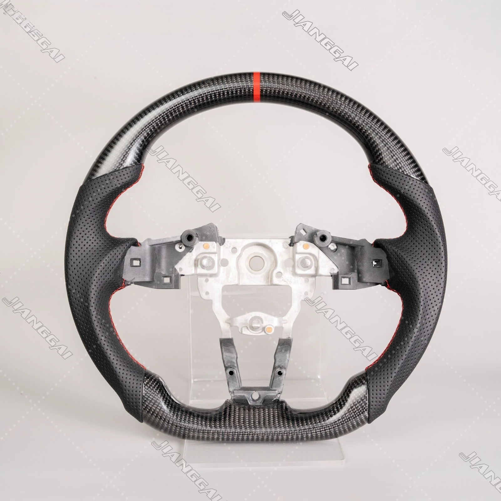 

Real Carbon Fiber Sport Steering Wheel Fit for Mazda MX-5 Miata 2016-2025 Non-heated Flat Bottom Design Steering Wheel Car Accessories