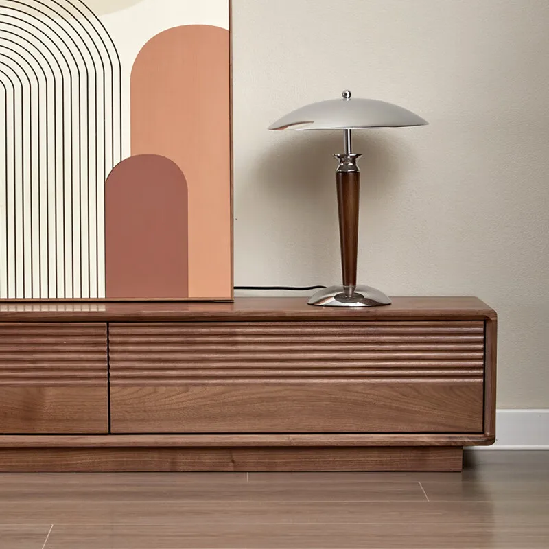 أرضية خزانة تلفزيون من الخشب الصلب لغرفة المعيشة، شقة صغيرة، أرضية خشبية صلبة، خزانة تلفزيون #3