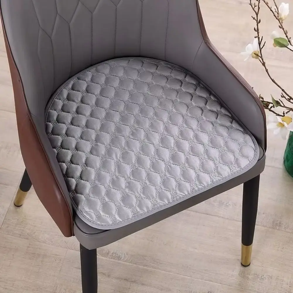 

44x41cm Curved Dining Chair Cushion Soft Non-Slip Winter Student Cushion Thickened Anti-dirty Dormitory Chair Cushion Student