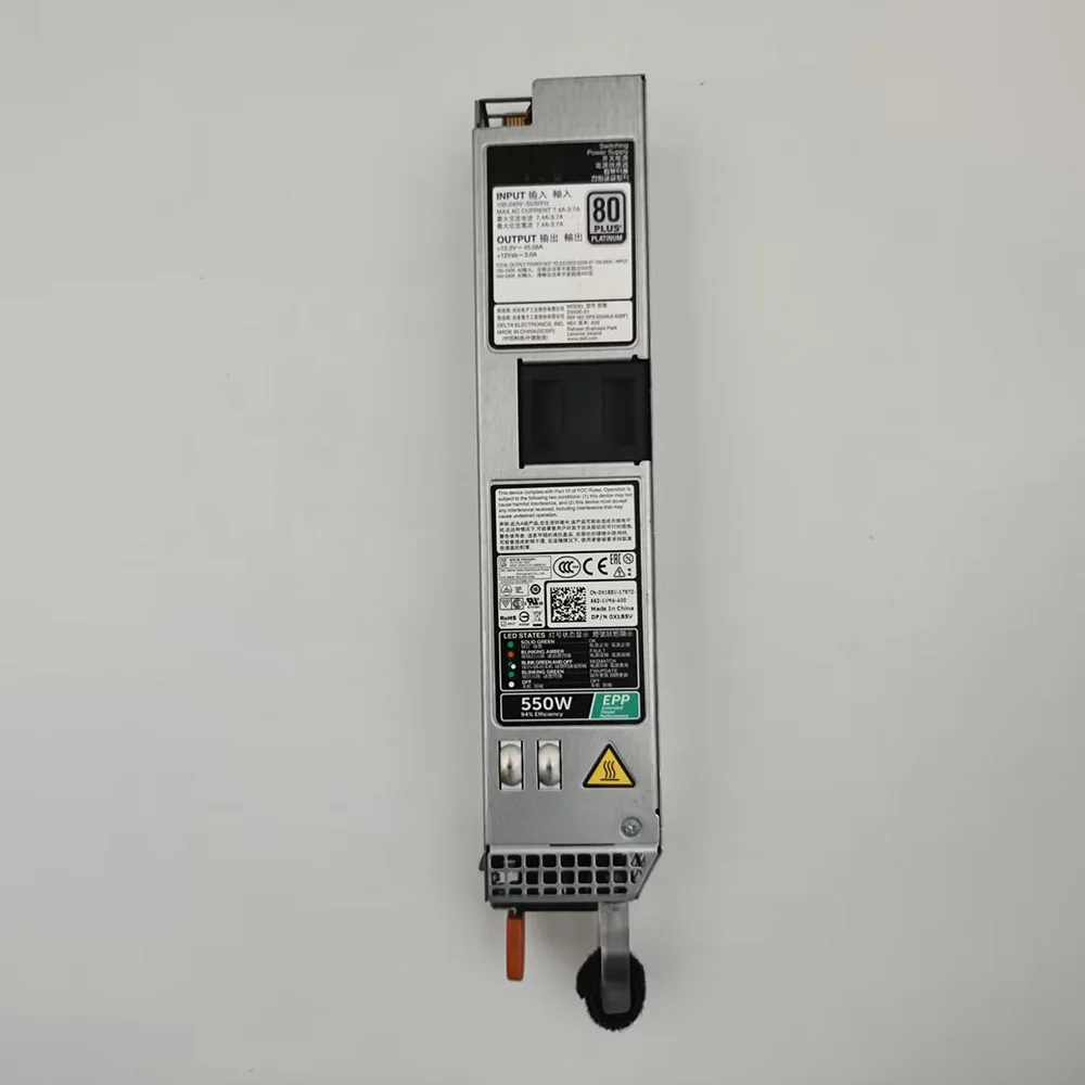

For DELL R430 R330 X185V 0X185V 034X1 0034X1 550W Power Supply D550E-S1 L550E-S1
