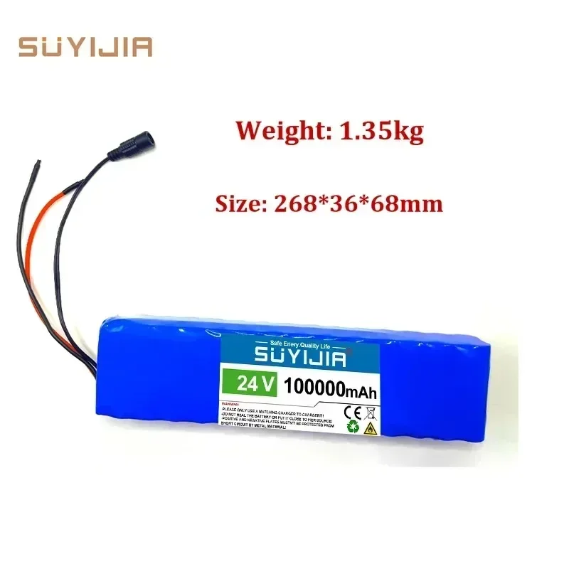 Original 18650 7S4P 24V 100000mAh rechargeable lithium-ion battery electric seat electric scooter power supply BMS+29.4V charger