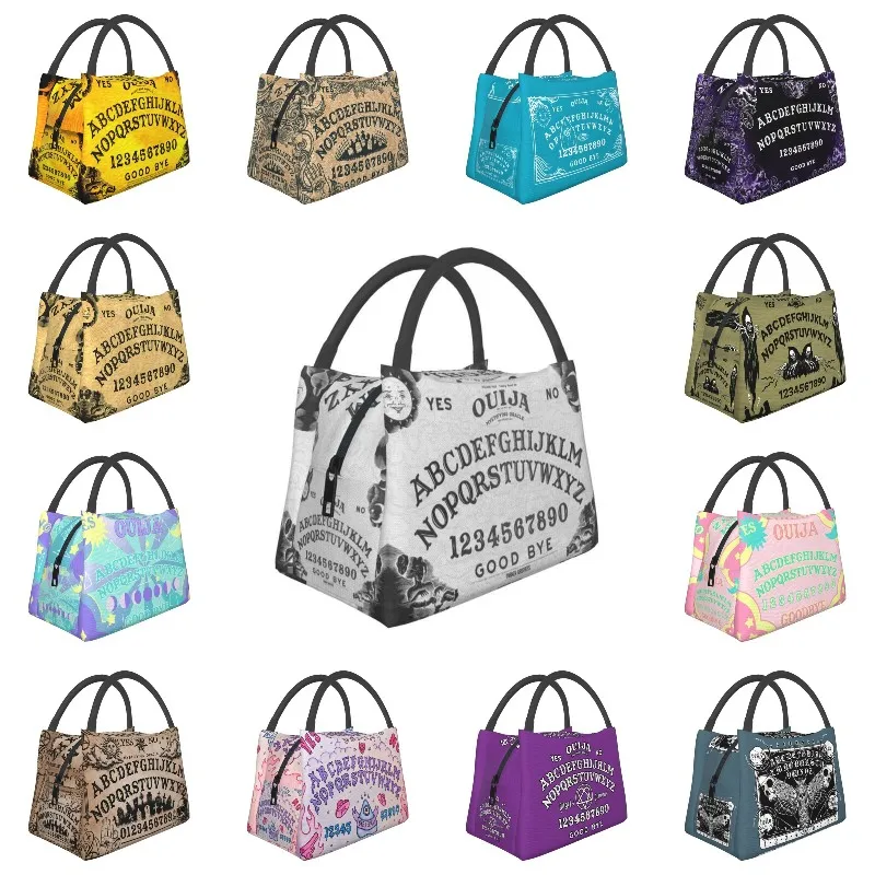 

Ouija Board Thermal Insulated Lunch Bag Halloween Witch Occult Witchcraft Resuable Lunch Container for Camping Travel Food Box