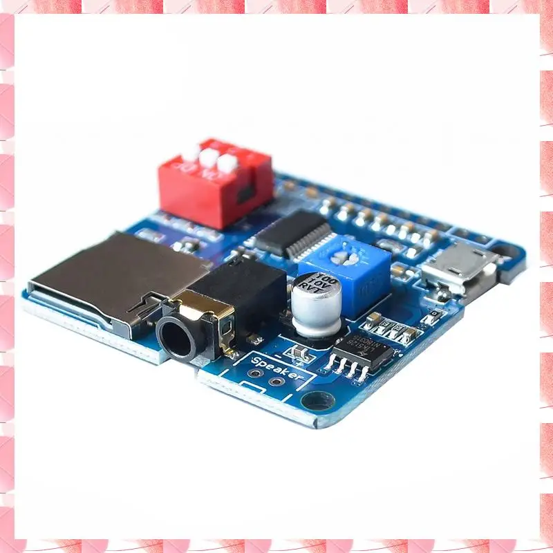 JAJA Player Module Voice Sound Playback Module UART I/O Trigger Class D Amplifier Board 5W DY-SV5W