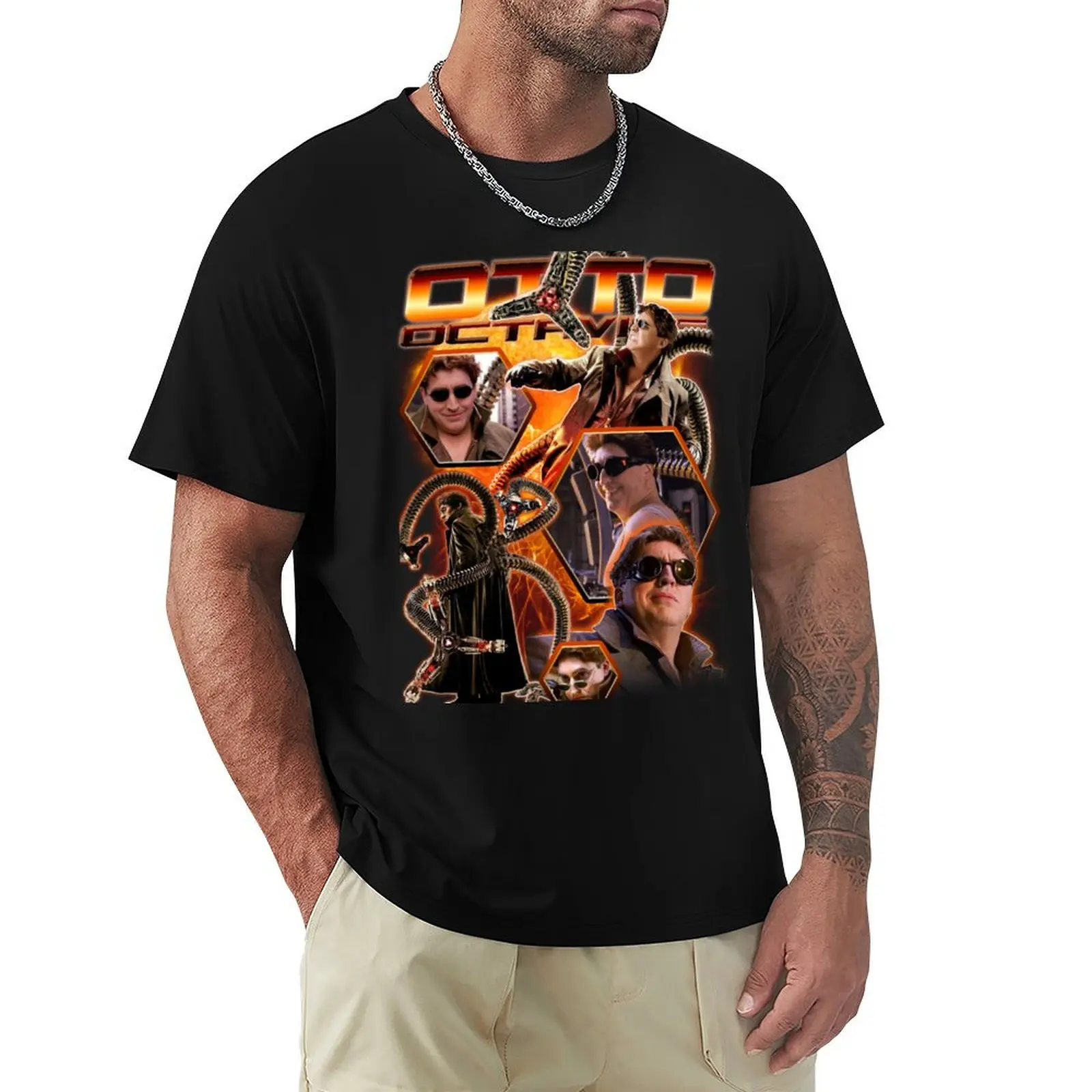 

Doc Oc T-Shirt T-Shirt graphic t shirt vintage blue lock Men's t-shirts