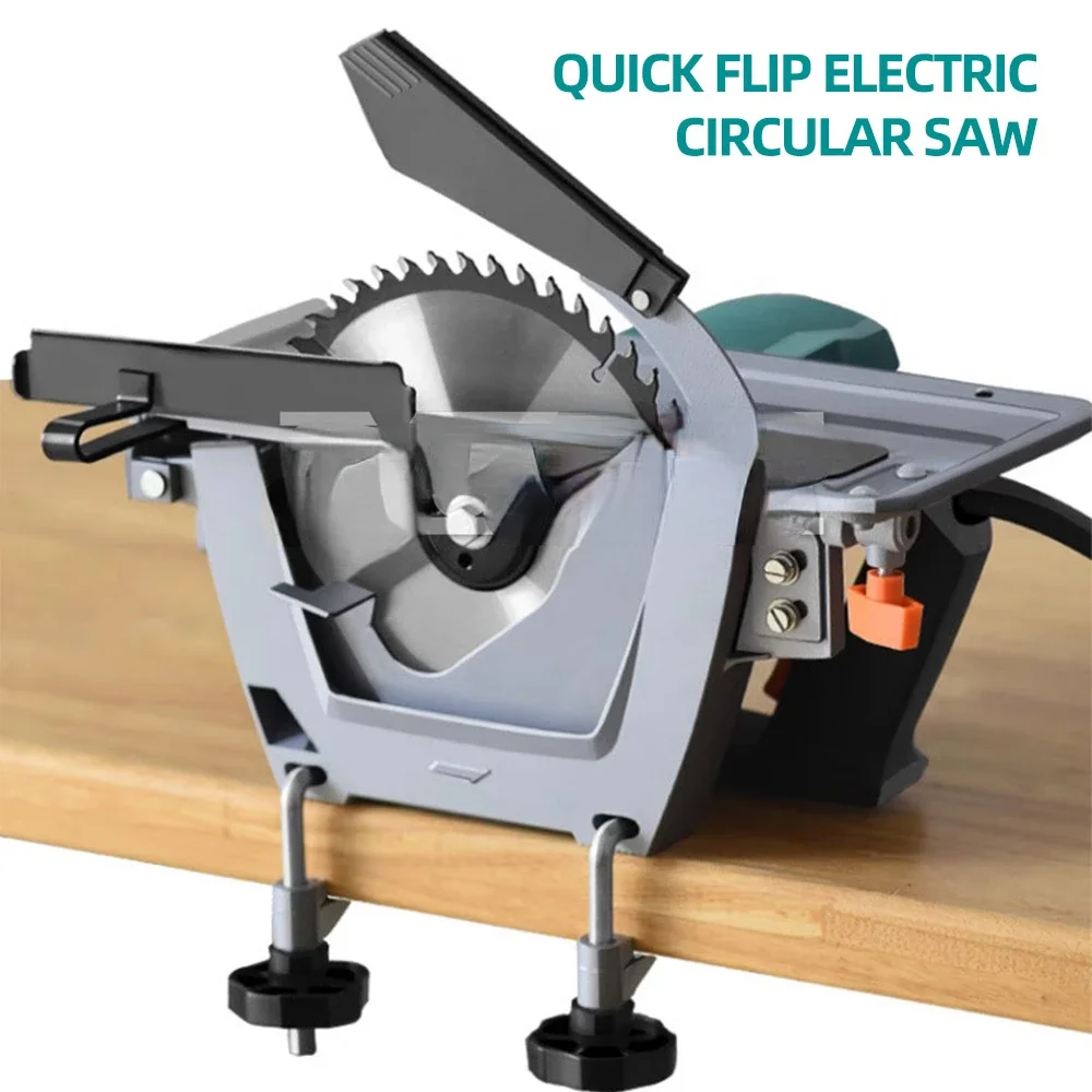 8 Inch Inverted Circular Saw Household Woodworking Saw Electric Circular Saw Flip Table   Circular  Cutting Machine