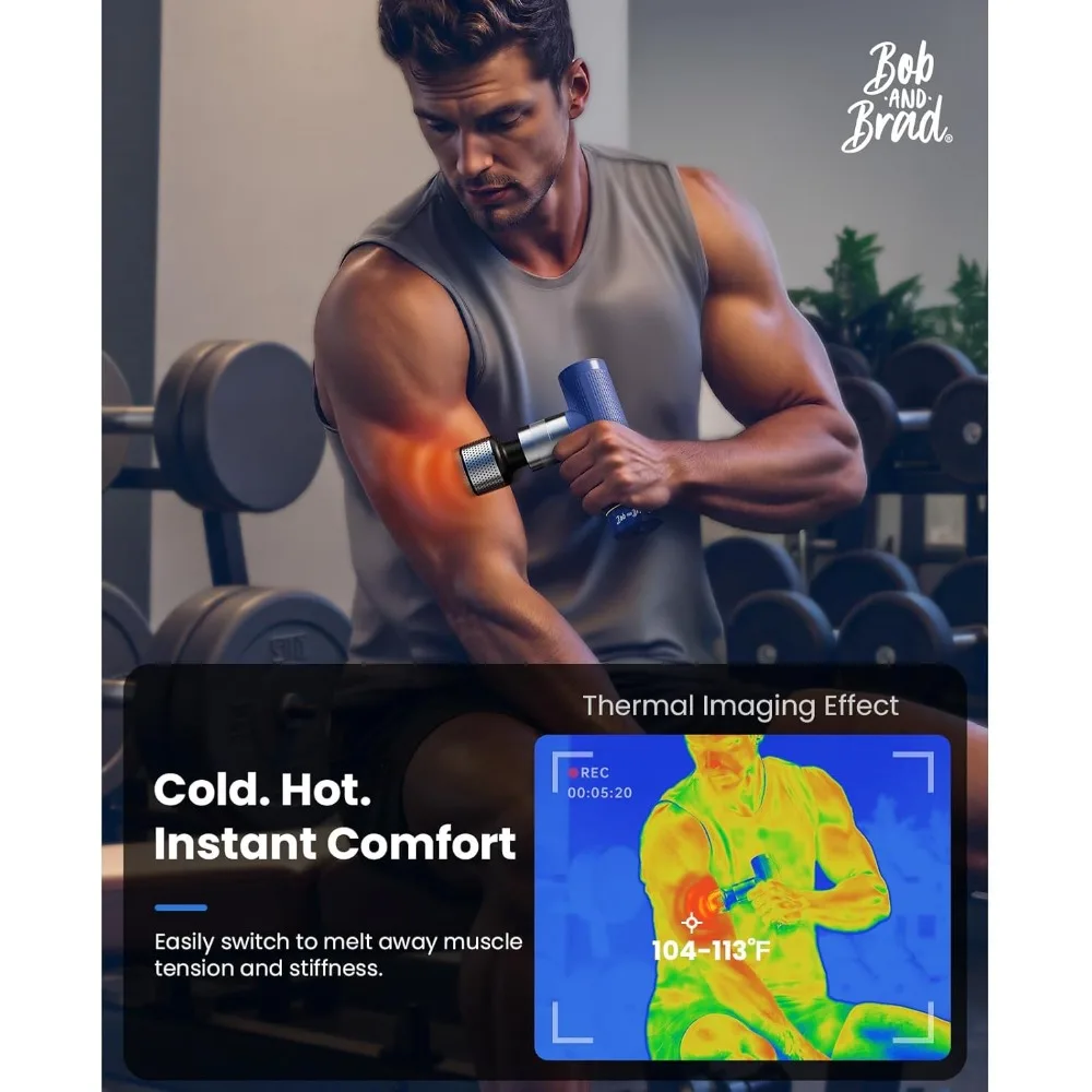 

A7 Pro Massage with Heat and Cold Therapy, 11mm Amplitude Mini Massage Deep Tissue Portable