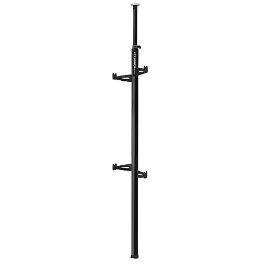 

Velo Column FloortoCeiling Bicycle Storage Black Aluminum 2Bike Hanger for Home Garage or Indoor Space with Adjustable Height f