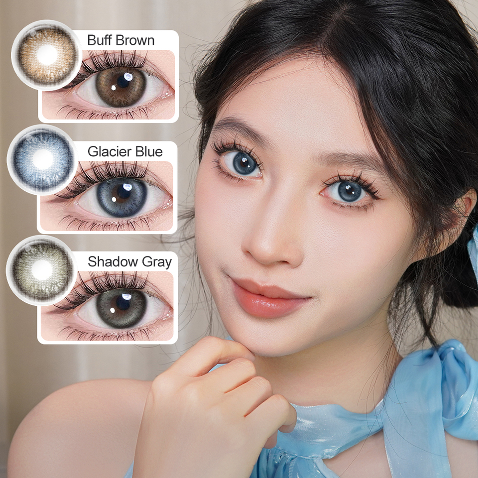  (0.00~-6.00) Magister Blush Girl Prescription Contact Lenses With Diopters For Myopia Contact Lenses Colored Lens Eyes 6 Months