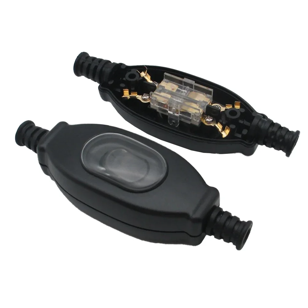 

1pc Waterproof Light Switch Power Cord Control Inline Cable Switch Connection For Lamps Transformers Accessories