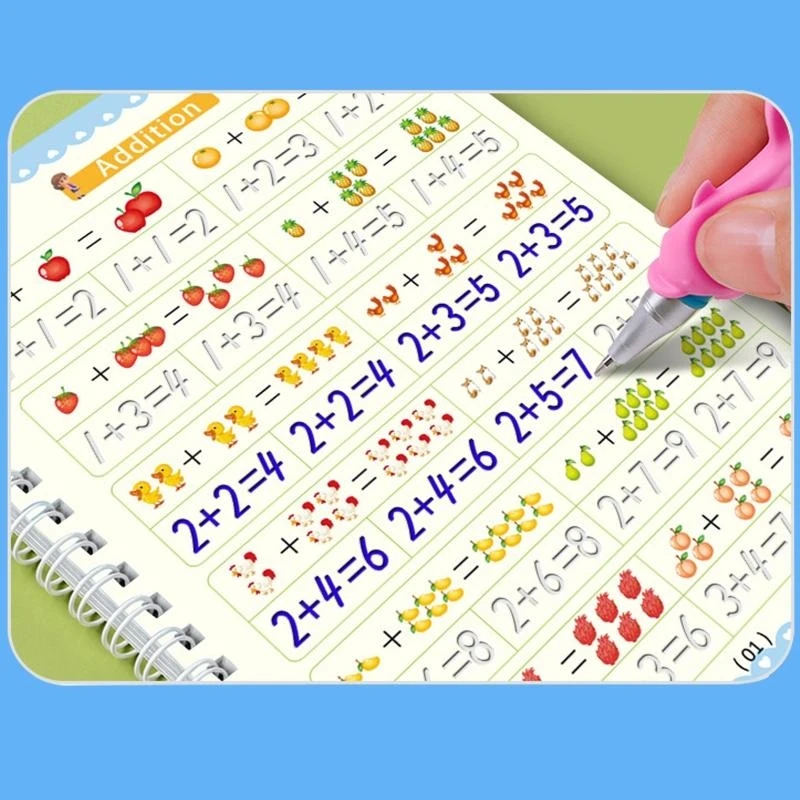 Y5LB 4Pcs Practice Copybook Kids Copybook Handwriting Copybooks Set