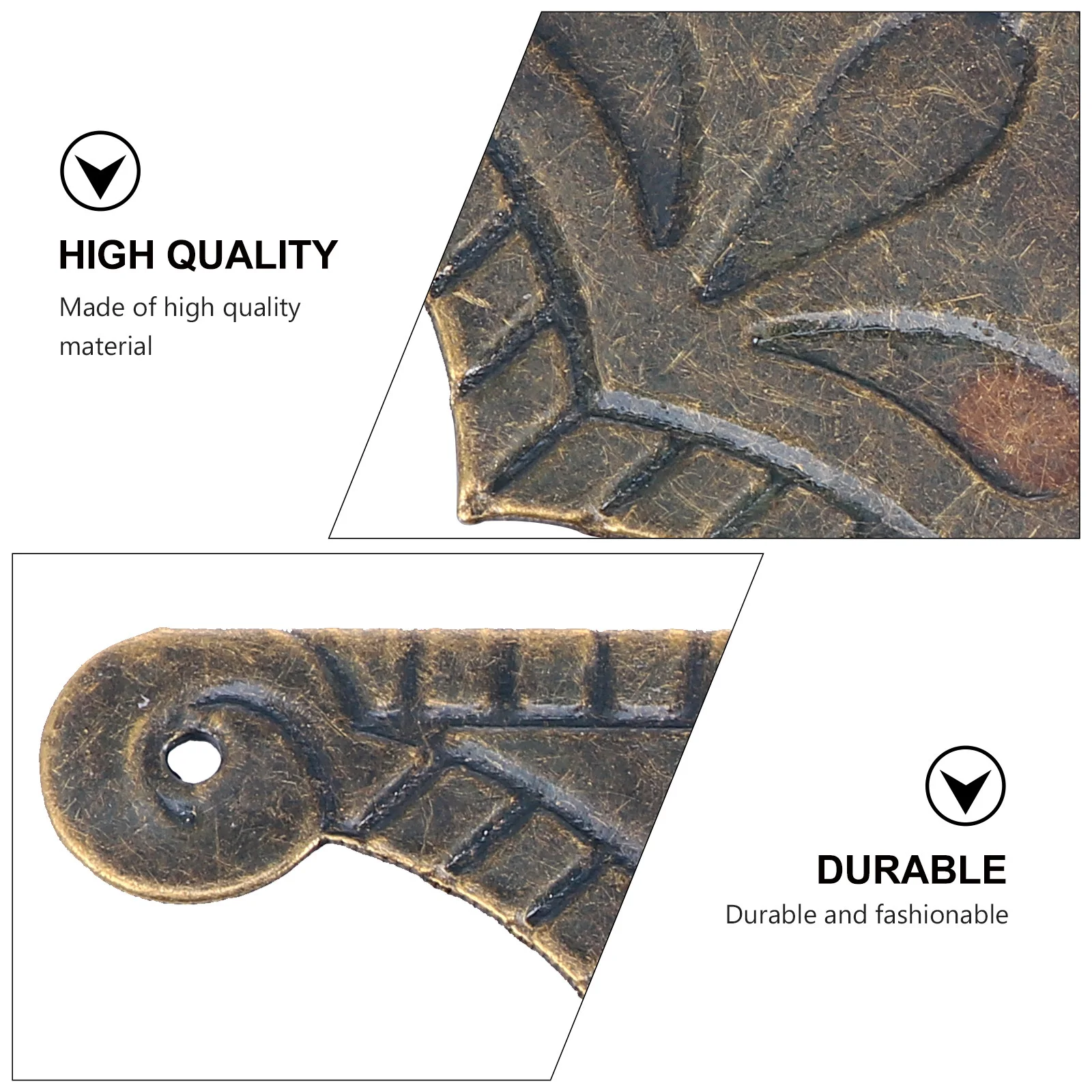 

20Pcs Box Corner Protectors Retro Decorative Guards for Wooden Jewelry Furniture Corners Box Corner Protectors