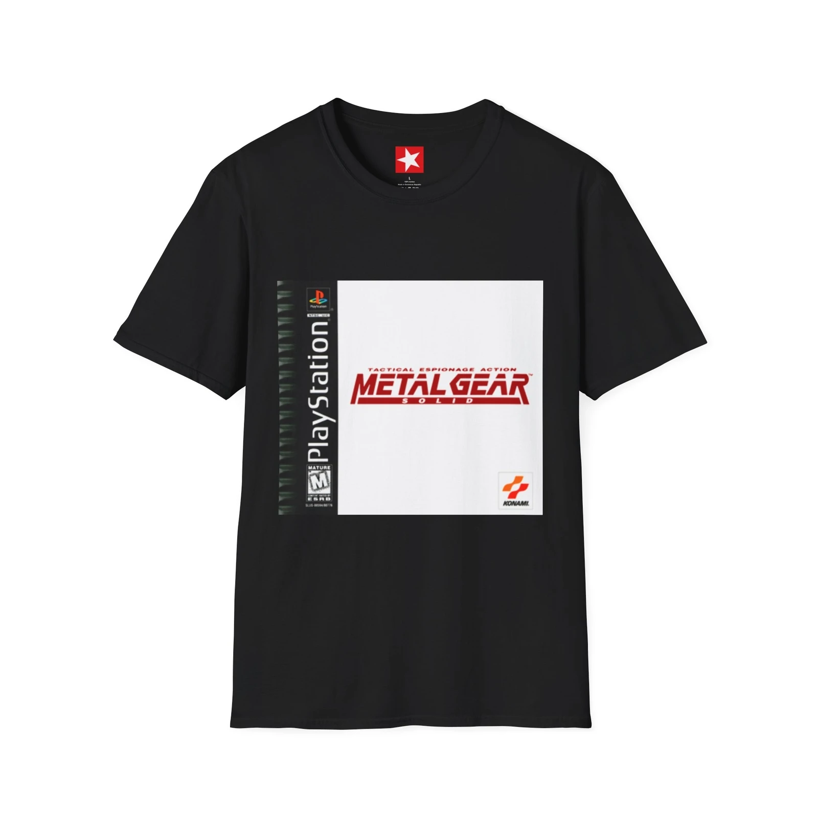 

Metal Gear Solid PS1 Cover Unisex T-Shirt, Gamer Tee, Video Game Shirt, RetroMen's Shirts Aesthetic Clothes
