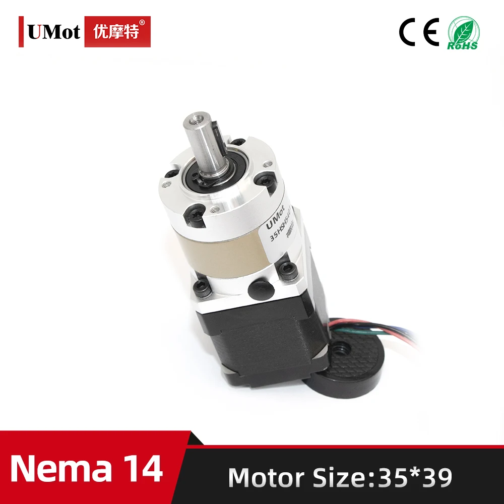 

Nema 14 Hybrid Micro High Precision Planetary Geared Stepper Motor With Gearbox Reducer For UAVS Length 39mm Ratio 15/20/25