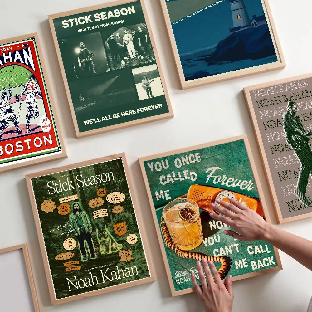 Sänger N-Noah Kahan Musik Vintage-Poster Klebende Vintage-Dekoration für Zimmer, Haus, Bar, Café Kawaii Raumdekoration