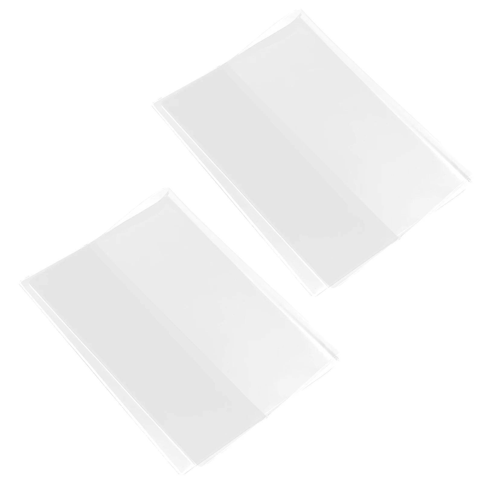 

2pcs PVC Protective Cover A5 Thick Transparent Anti-scratch Book Film Notebook Scrapbook Cover Textbooks Dustproof