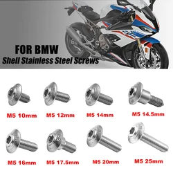 For BMW Motorcycle Shell Stainless Steel Screws R1200GS LC ADV R1250GS R1200RT S1000XR RR S1000R R1250 F750GS F850GS F900R 5M