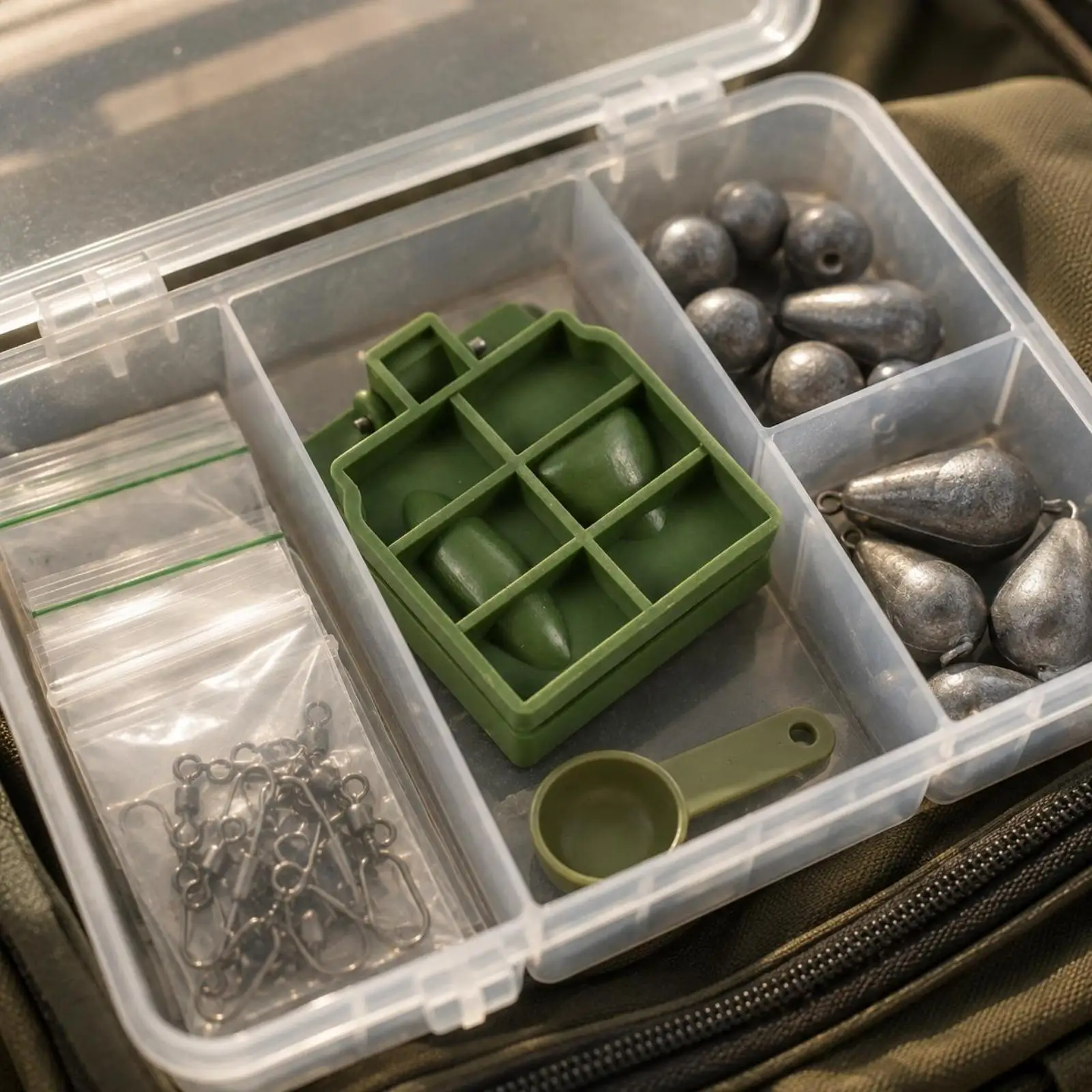 Fishing Mold Compact Clamshell Design PP Plastic Former DIY Equipment for Fish Lure Making view 4