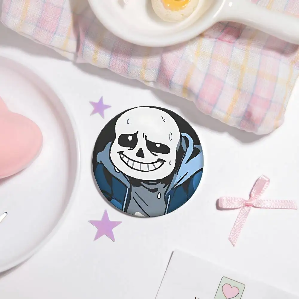 Cute H-Undertale Sans-W Badges Button PinsBrooch Creative Funny Quotes Badge Clothes Backpack Jewelry Gift For Kids Friends