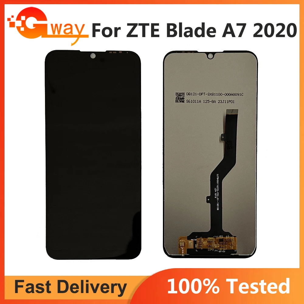 

6,09 "проверено на ZTE Blade A7 2020, ЖК-дисплей кодирующий преобразователь сенсорного экрана в сборе для ZTE A7 2020, сменный ЖК-дисплей с датчиком