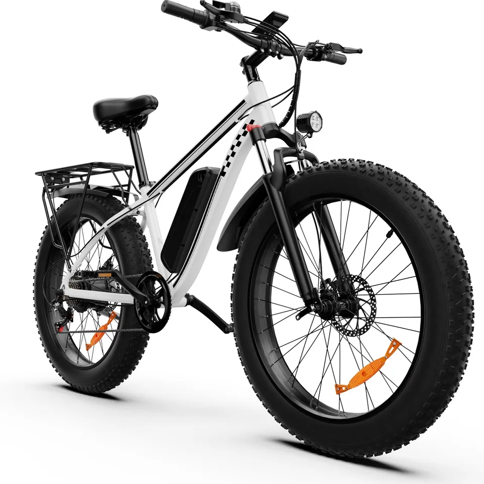 Electric Bike Peak 1500W 48V 15AH 26" Fat Tire Commuting ebike E Adults image 6