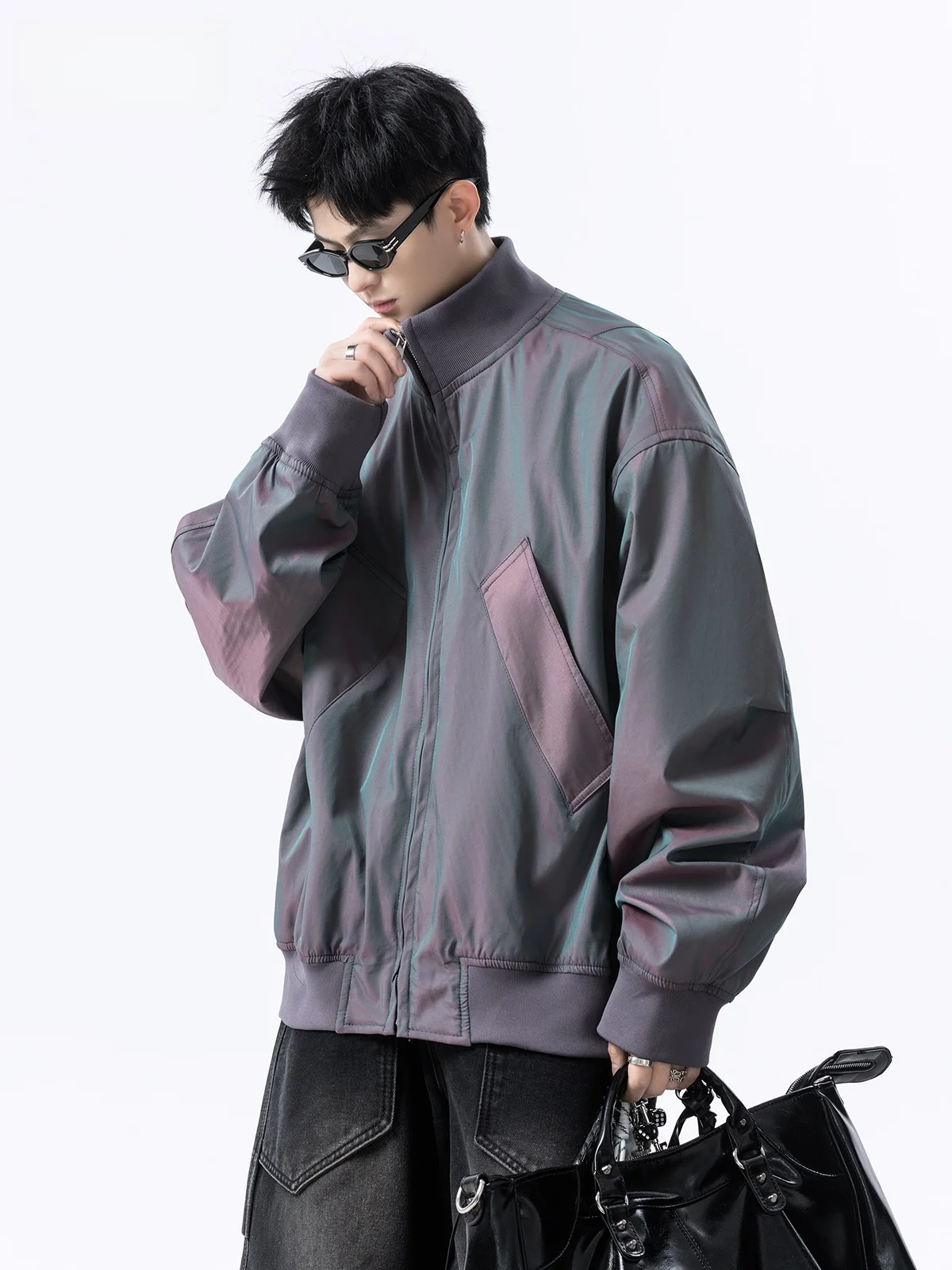 

Мужская бейсбольная куртка с вышивкой в американском стиле, новинка 2025 года, модная верхняя одежда в стиле High Street, куртка-пилот больших размеров, трендовая верхняя одежда