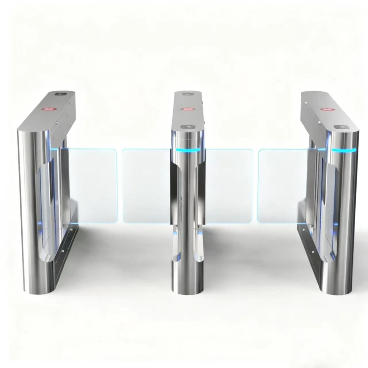 Swing Barrier Pedestrian Turnstile Wing Access Control System IC Card Face Recognition Automatic Waterproof Stainless Steel