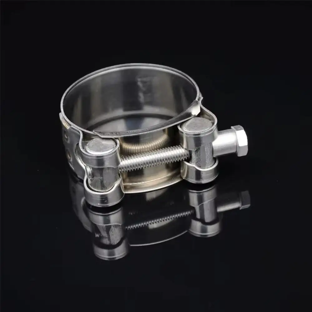 New 304 Stainless Steel Hose Clamps T Bolt Powerful Pipe Clip Exhaust Air Sealing