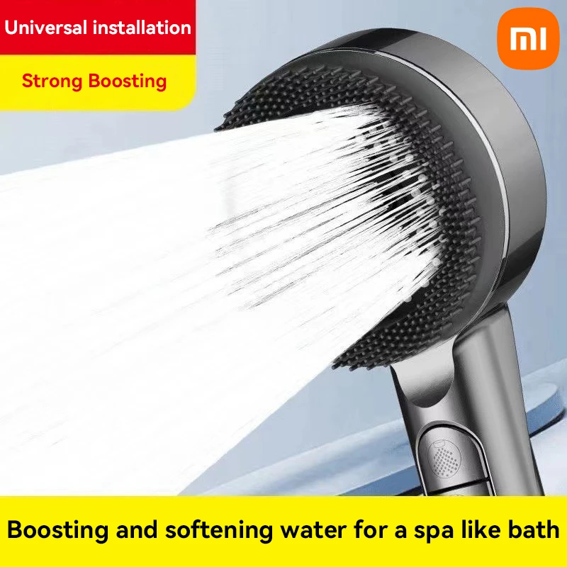 

Xiaomi Shower Head 4 Modes High Pressure Showerhead One-key Stop Water Massage Shower Head With Filter Element Shower Head 2025